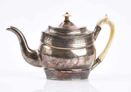 A George III silver teapot