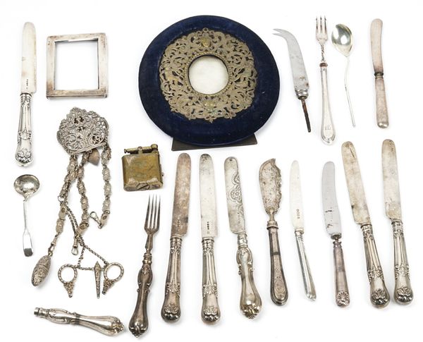 A group of silver and plated wares (qty)