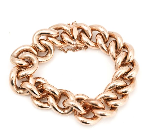 An18ct rose gold bracelet