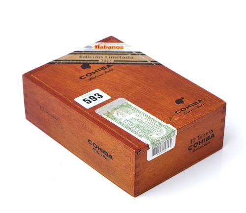 WITHDRAWN   TEN 2017 LIMITED EDITION COHIBA TALISMAN CIGARS