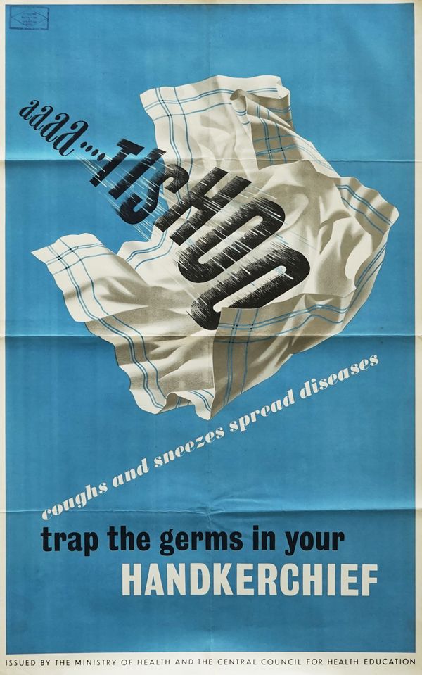ADVERTISING POSTER; COUGHS AND SNEEZES SPREAD DISEASES