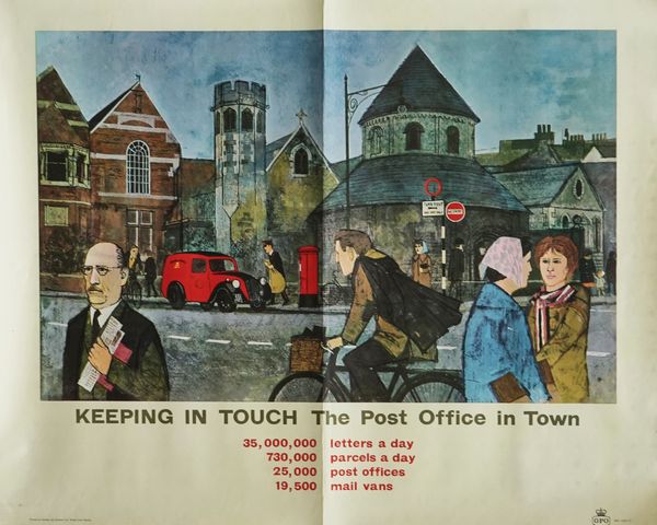 ADVERTISING POSTER; KEEPING IN TOUCH POST OFFICE