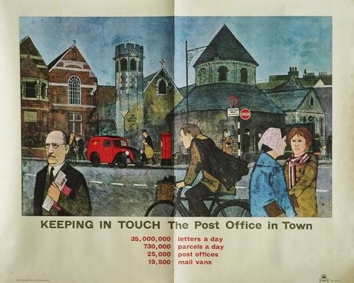 ADVERTISING POSTER; KEEPING IN TOUCH POST OFFICE