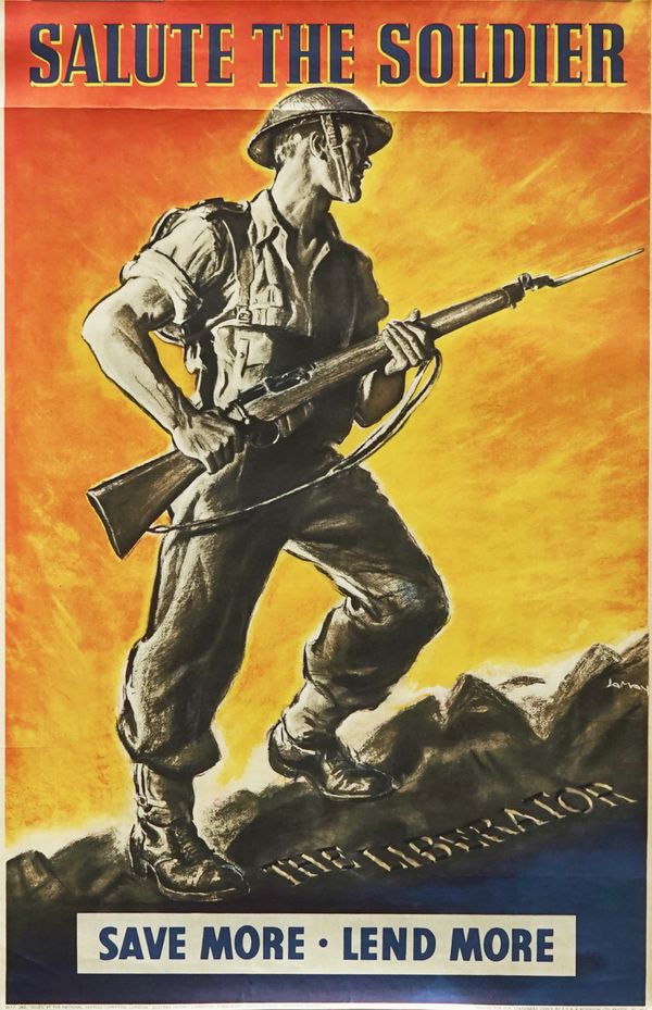 ADVERTISING POSTER; SALUTE THE SOLDIER