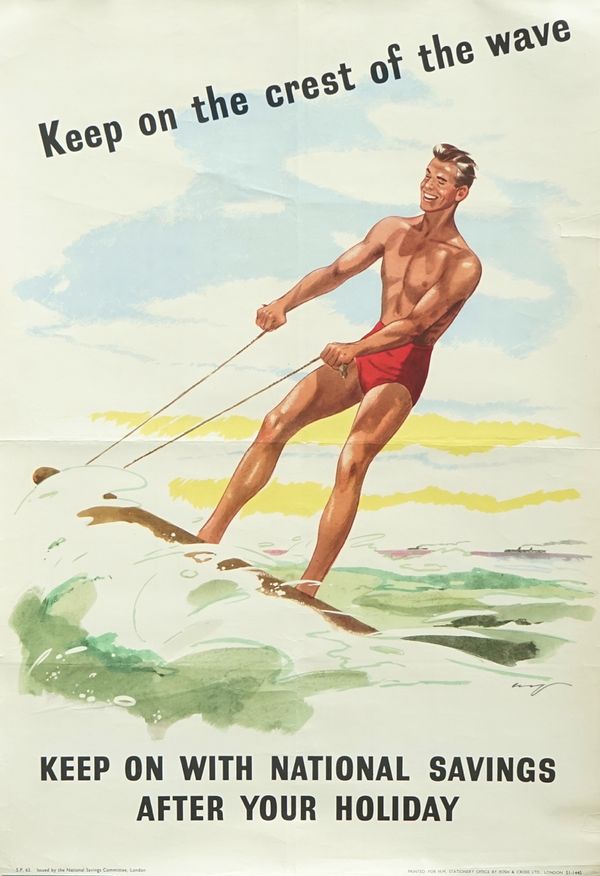 ADVERTISING POSTER; KEEP ON WITH NATIONAL SAVINGS