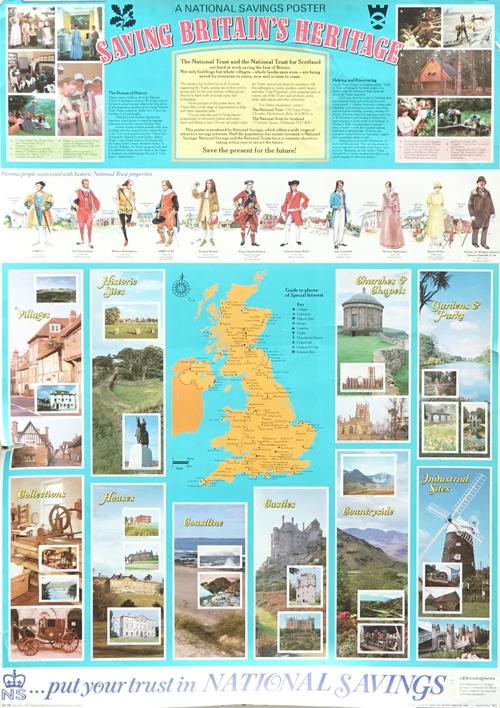 THREE POSTERS; KING GEORGE VI AND TWO NATIONAL SAVINGS