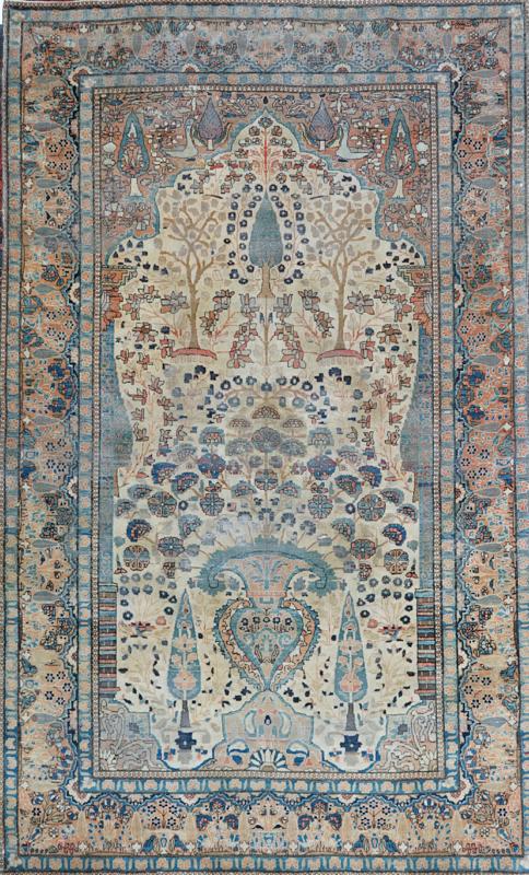 A Kashan Mohtasham prayer rug