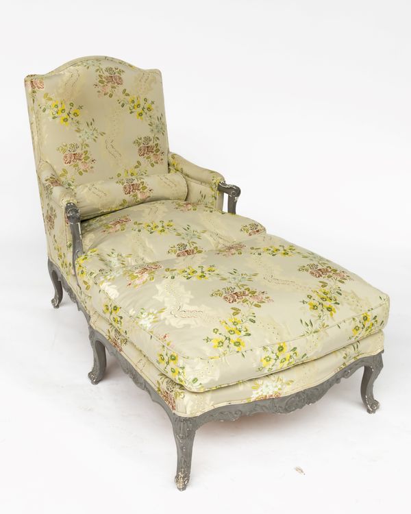 A LOUIS XV STYLE GREY PAINTED DUCHESSE BRISEE (2)