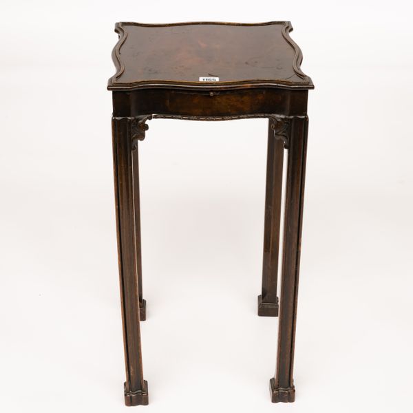 A 19TH CENTURY MAHOGANY URN/KETTLE STAND