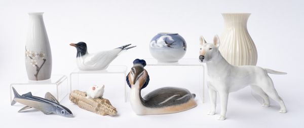 EIGHT ITEMS OF COPENHAGEN PORCELAIN (8)