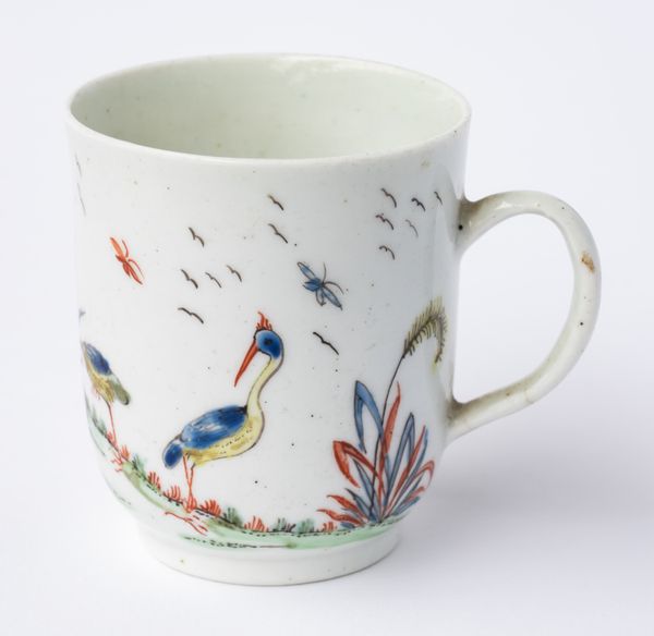 AN EARLY WORCESTER PORCELAIN COFFEE CUP