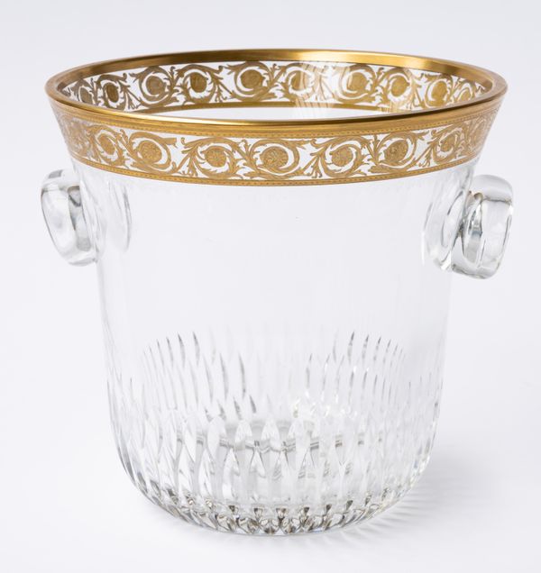 A ST LOUIS CRYSTAL THISTLE ICE BUCKET