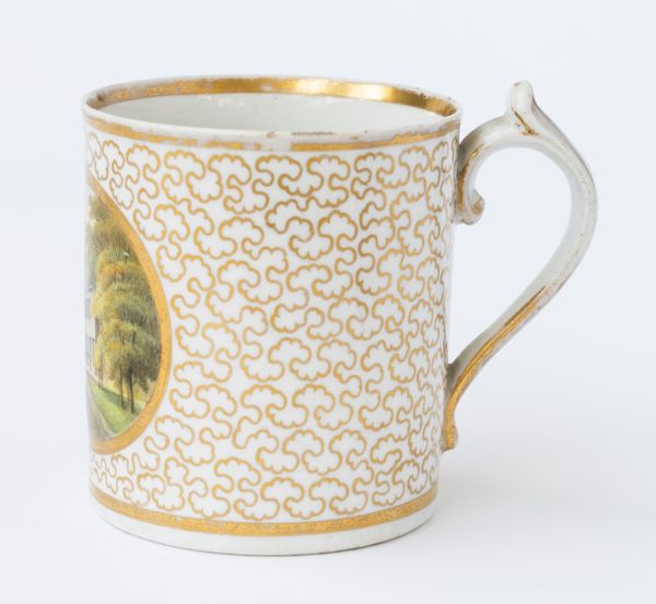 A CHAMBERLAIN WORCESTER CYLINDRICAL MUG (2)