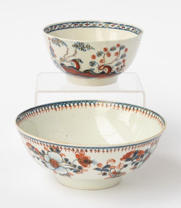 TWO PENNINGTON'S LIVERPOOL PORCELAIN BOWLS (2)