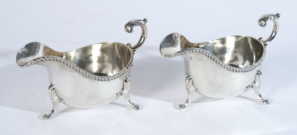 A PAIR OF SILVER SAUCEBOATS (2)