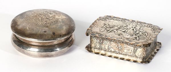 TWO SILVER BOXES (2)