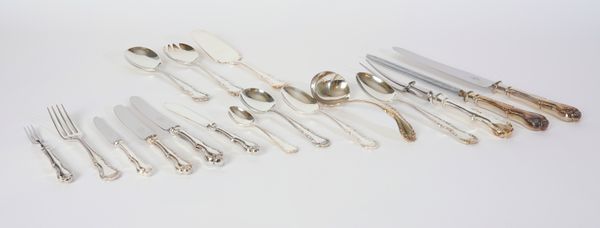 A LARGE SILVER PLATED FLATWARE SERVICE (QTY)