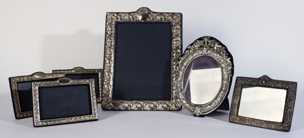 SIX SILVER MOUNTED PHOTOGRAPH FRAMES (6)