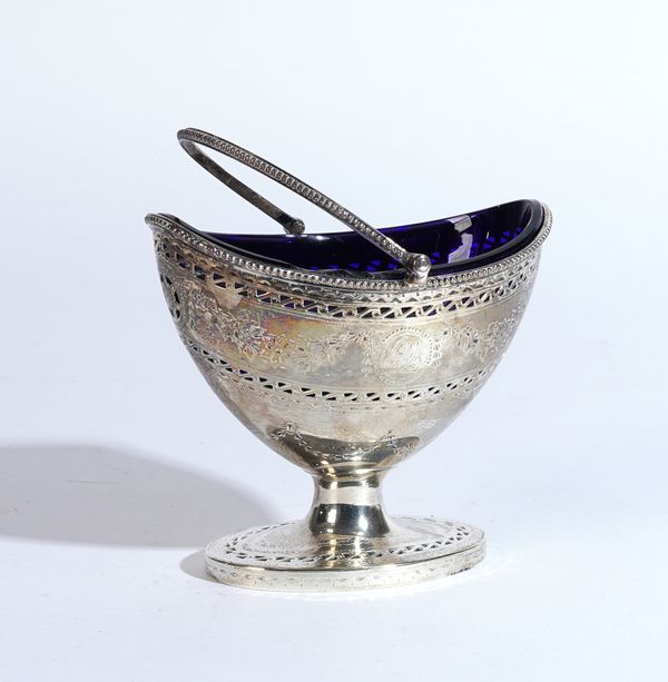 A GEORGE III SILVER CREAM PAIL