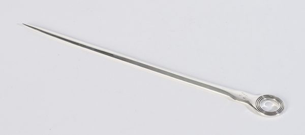 A GEORGE III SILVER SKEWER