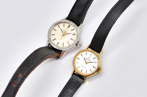 TWO LADY'S OMEGA  WRISTWATCHES (2)