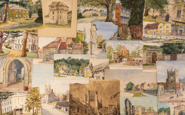 A COLLECTION OF THIRTY SEVEN LATE 19TH CENTURY WATERCOLOURS (37)