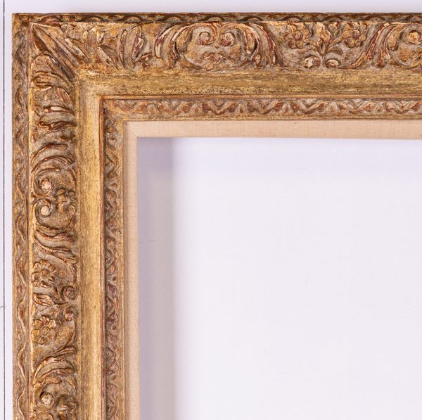 A FRENCH STYLE CONTINUOUS COMPOSITION FRAME WITH CANVAS SLIP