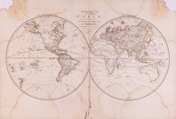 A LARGE FOLIO OF MAPS INCLUDING MAP OF THE WORLD DRAWN AND ENGRAVED FROM D’ANVILLES TWO SHEET MAP; WILTONIA WILSHIRE (QUANTITY)