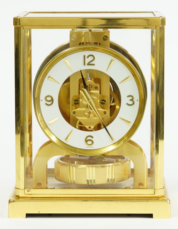 JAEGER LECOULTRE, A GILT BRASS ATMOS CLOCK