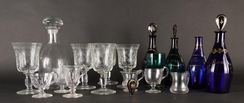A GROUP OF GLASSWARES