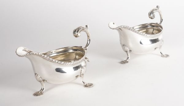 A PAIR OF VICTORIAN SILVER SAUCEBOATS