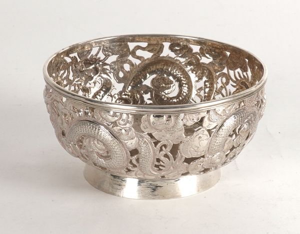 A CHINESE SILVER BOWL