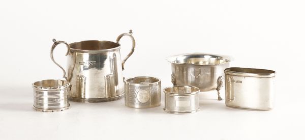 A GROUP OF SILVER (6)