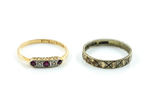 TWO GOLD RINGS (2)