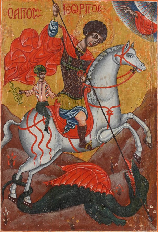 ICON OF ST GEORGE AND THE DRAGON