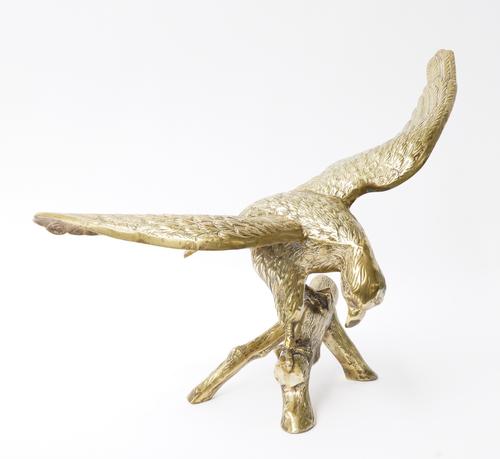 A GILT-METAL MODEL OF AN EAGLE