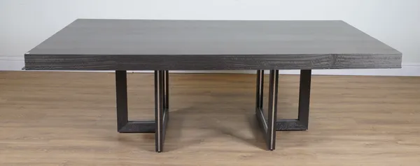 DAVID LINLEY; A HELIX DINING TABLE