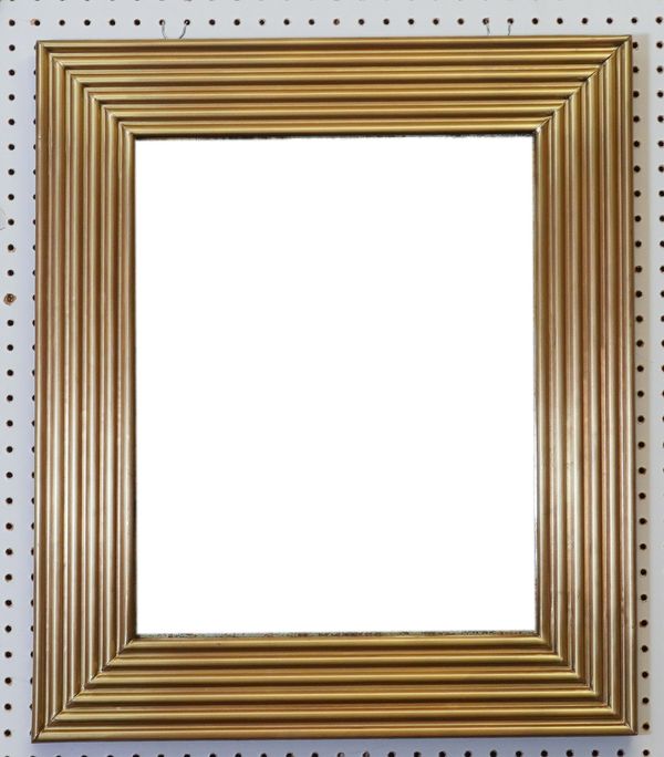 A SET OF THREE MODERN BRASS WALL MIRRORS (3)