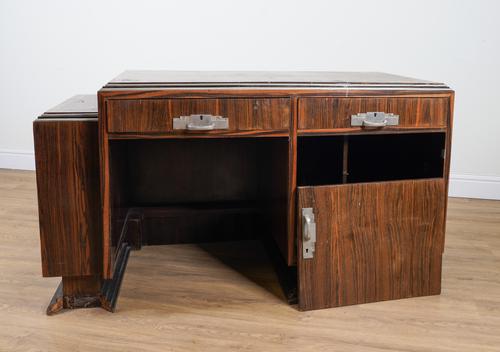 AN ART DECO ROSEWOOD WRITING DESK