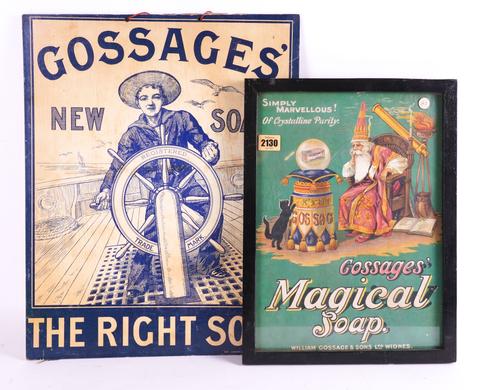 "GOSSAGES' MAGICAL SOAP" AN ADVERTISING POSTER DEPICTING A WIZARD (2)
