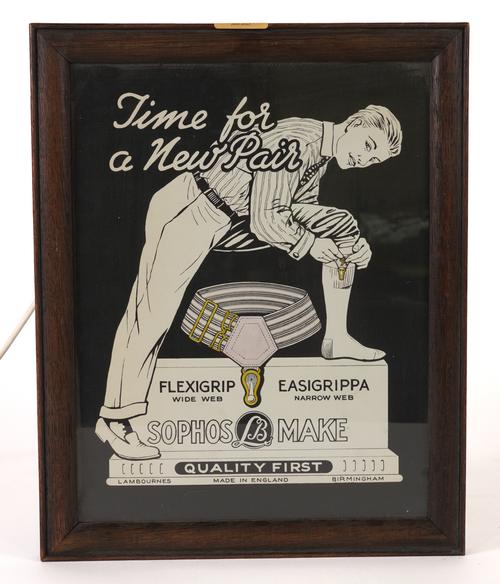 ‘SOPHOS MAKE’, A MID 20TH CENTURY ADVERTISING WALL LIGHT