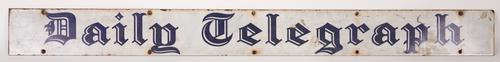 ‘DAILY TELEGRAPH’, AN EARLY 20TH CENTURY RECTANGULAR ENAMEL SIGN (2)