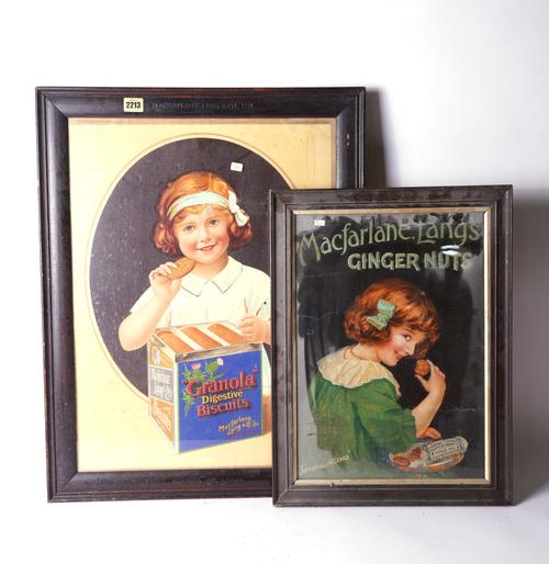 A GROUP OF THREE EARLY 20TH CENTURY FRAMED ADVERTISING POSTERS (3)
