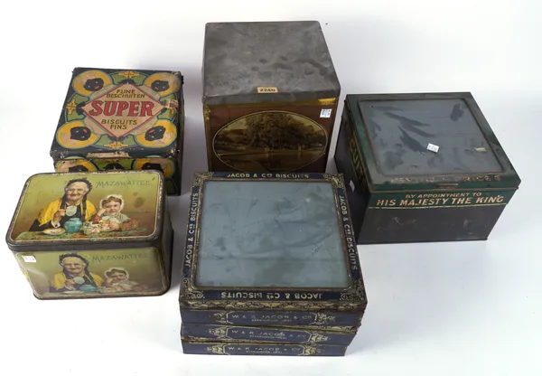 A GROUP OF SEVEN EARLY 20TH CENTURY ADVERTISING TINS (7)