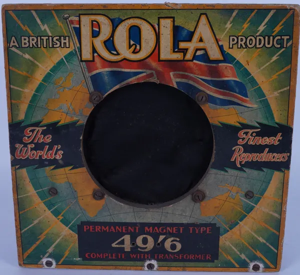 “ROLA”, A MID 20TH CENTURY SHOP DISPLAY SPEAKER DEMONSTRATION UNIT