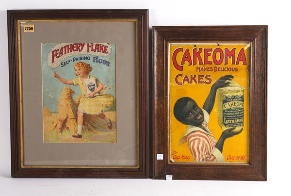 A GROUP OF FOUR EARLY 20TH CENTURY FRAMED FLOUR AND BAKING POWDER ADVERTISING POSTERS (4)