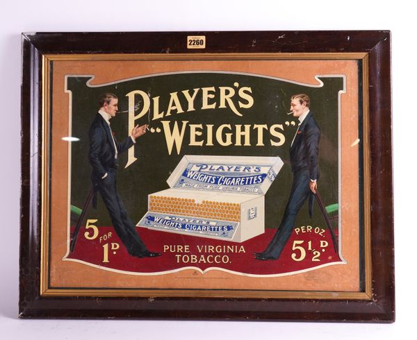 A GROUP OF THREE EARLY 20TH CENTURY TOBACCO CARDBOARD SIGNS (3)