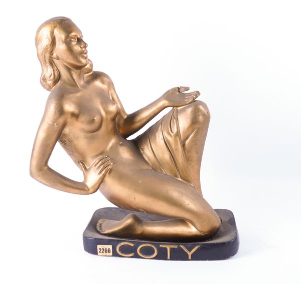 COTY, A MID 20TH CENTURY COMPOSITE ADVERTISING FIGURE OF A LADY