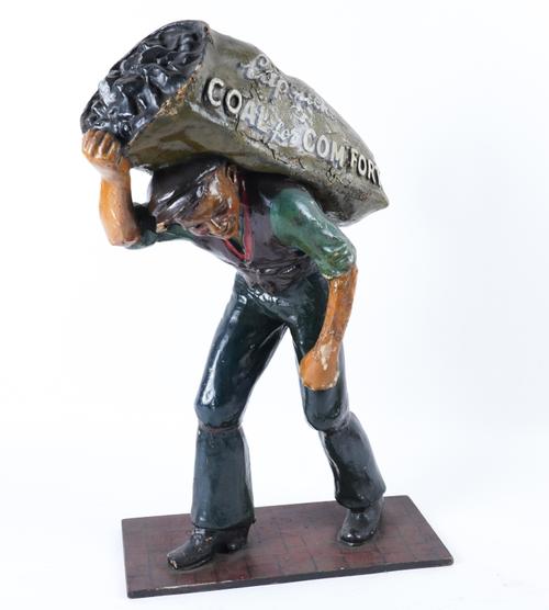 CAPSTICK'S COAL FOR COMFORT, AN EARLY 20TH CENTURY COMPOSITE ADVERTISING FIGURE