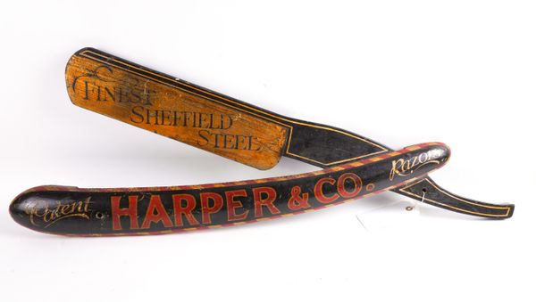 HARPER AND CO, LATE 20TH CENTURY, A POLYCHROME PAINTED ADVERTISING SIGN